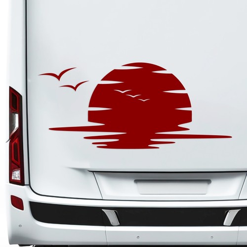 Wohnmobil sonnenuntergang - wohnmobil,