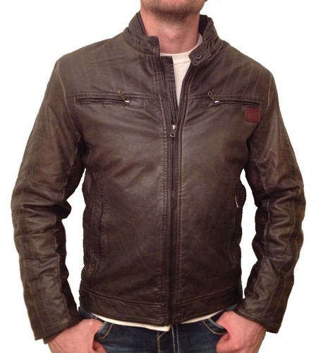 Poolman herren lederjacke s - herren, pu
