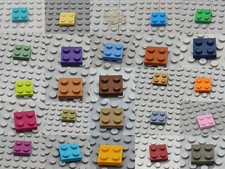 LEGO® 10x Stein Platte Flach Basic Brick 2x2 - 3022 -  Diverse Farben