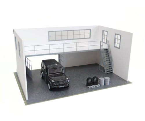 Zweistöckige auto garage - zweistöckige,