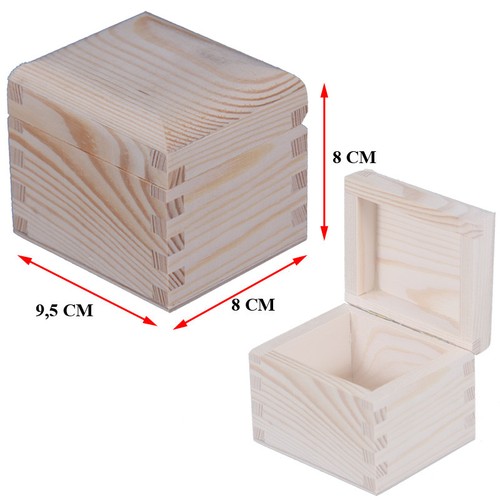 Holzbox 5x8x8cm teekasten - holzbox, 9,5x8x8cm