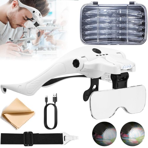 Lupenbrille led kopflupe - lupenbrille, led-kopflupe