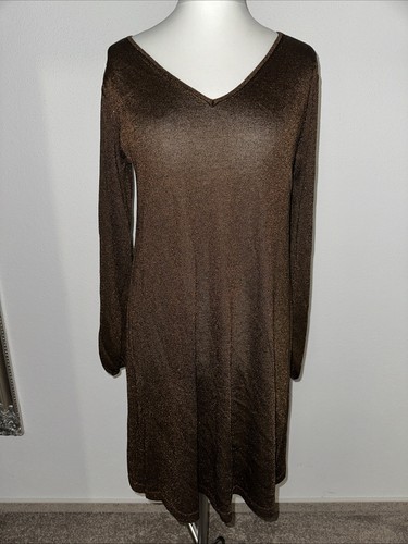 Kleid braun glitzer - kleid,