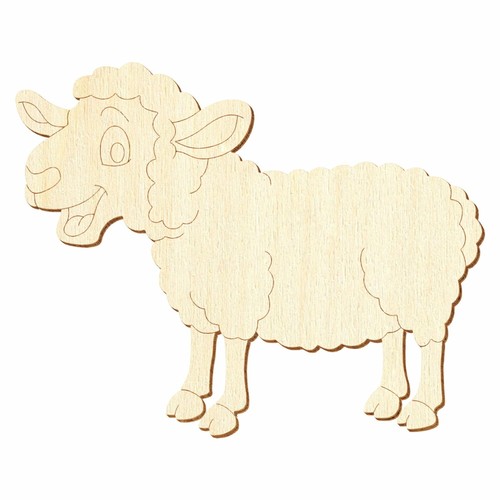 Holz schaf deko - -,