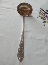 Wunderschöne große Punsch/Suppenkelle antik, Jugendstil, 100 versilbert Solingen