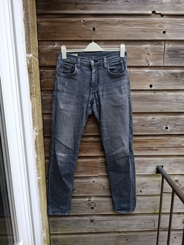 Jeans hose grau verwaschen - hose,