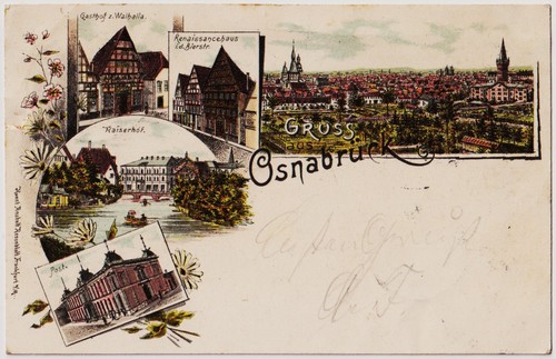 Alte ansichtskarte postkarte - alte, ansichtskarte,