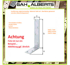 GAH Alberts Balkenwinkel ungleichsch. Stahl  verzinkt ,div. Größen + Oberflächen