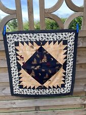 Elch Patchworkdecke Quilttop, Bild, Wandbehang, Wald, Bären, Wildnis Decke Quilt
