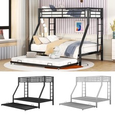 Doppel Etagenbett Rollbett Lattenrost Metallbett Kinderbett mit Ausziehbare Neu