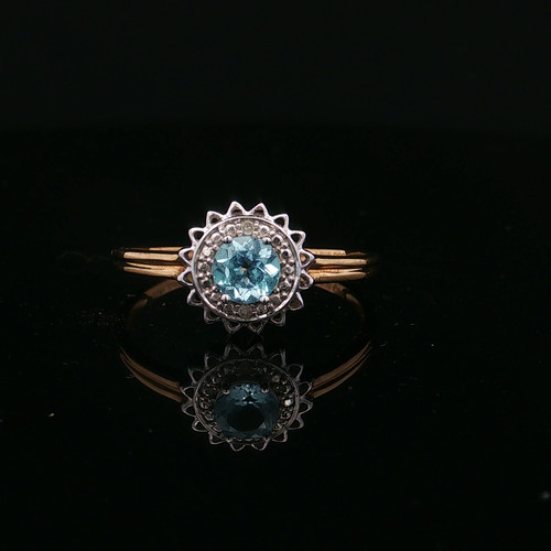 Zierlicher topas ring mit - zierlicher, topas-ring