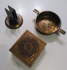 3teilige Vintage Messing