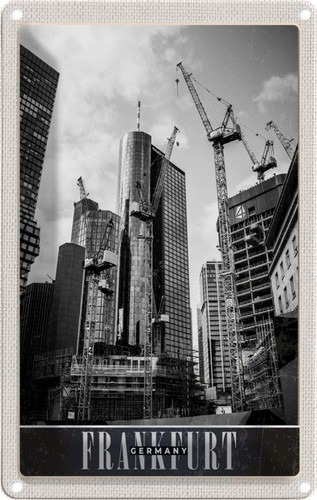 Blechschild 18x12 frankfurt - cm,