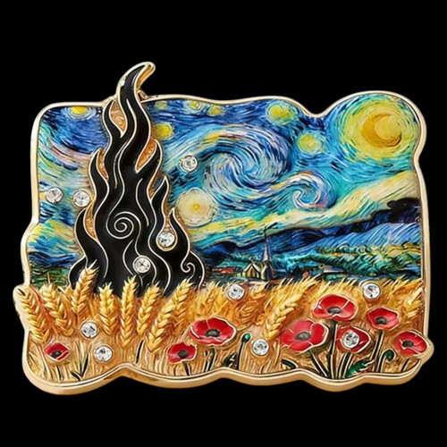 Van gogh sternennacht brosche - van,