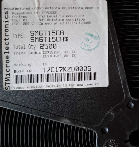 Sm6t15ca stm do214aa - ||, ||