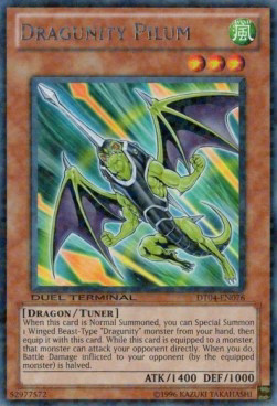 Yugioh dragunity pilum - dragunity,