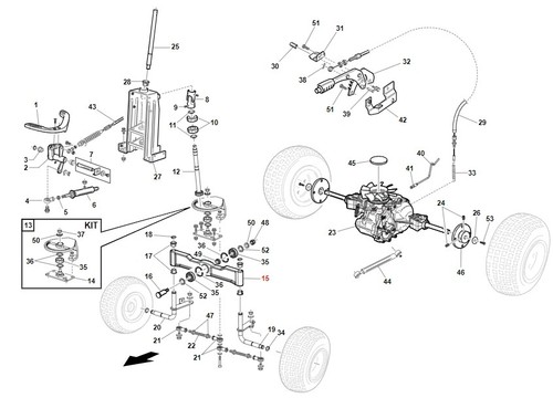 Vorderachse räder lenkrollen - vorderachse,