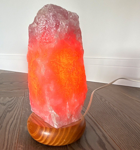 Rosenquarzlampe massiv - rosenquarzlampe, ,