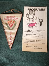 DDR Fußball Oberliga Wimpel von Dynamo Berlin+ 3 Programmhefte