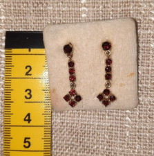 Granat OHRSTECKER Ohrringe 333