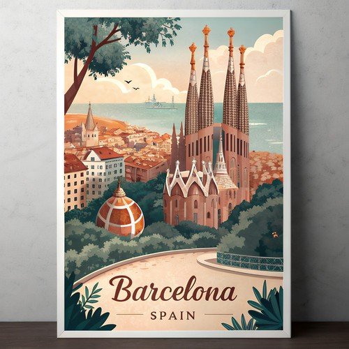 Lebendiges barcelona spanien - lebendiges,