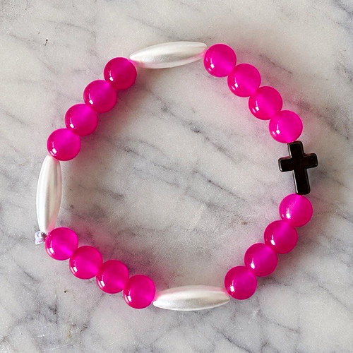 Armband mit pink - pink, 8