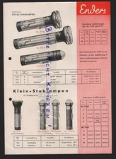 OBERRAHMEDE, Prospekt um 1935, Enders-Stablampen, Vertrieb: G. W. Scheibe, GERA