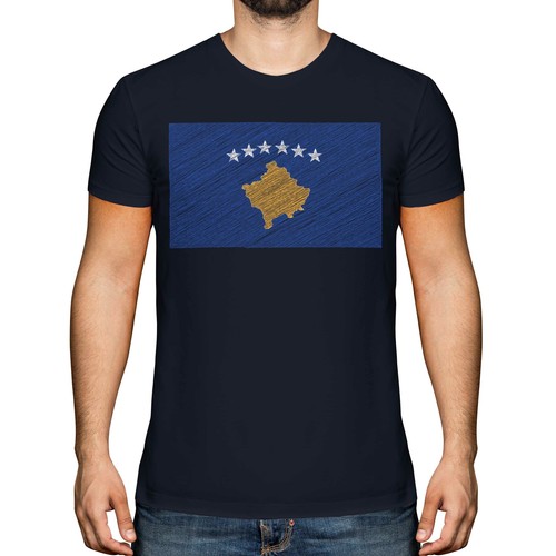 Kosovo scribble flag herren - flag,