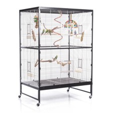 VogelKäfig Sittichvoliere Voliere XXL Casa 120 Antik/Platinum Montana Cages