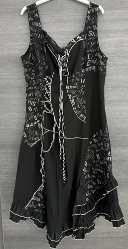 Kleid schwarz 44 - schwarz, gr.