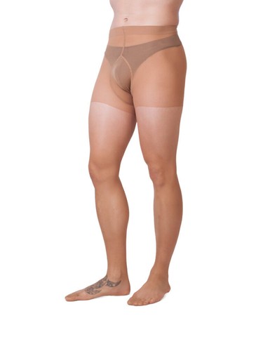 Herren strumpfhose beige haut - strumpfhose,