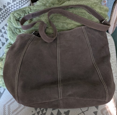 Weiche wildleder tasche braun - weiche,