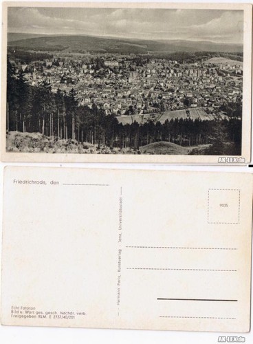 Ansichtskarte friedrichroda - ansichtskarte,