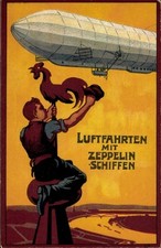 Künstler Ak Luftfahrt mit