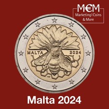 ### 2 EURO MALTA 2024 HONIGBIENE ###