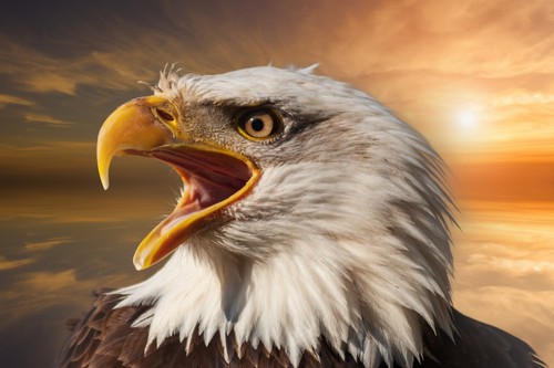 Wandbild weißkopfseeadler - wandbild:,