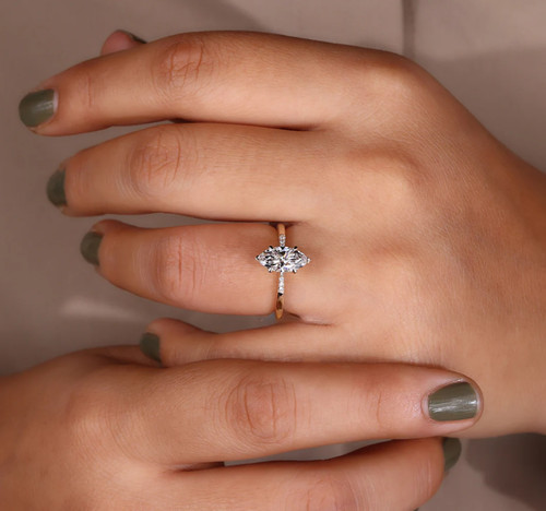 14k gelbgold diamant ring - gelbgold, igi