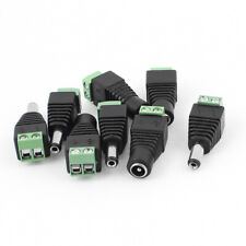 4Paar 5,5mmx2,1mm DC Klinkenstecker DC Stecker DC Buchse für CCTV Video Kamera