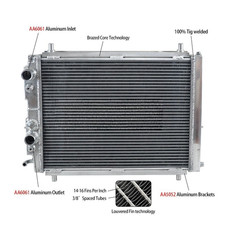 For 1987-1995 LANCIA DELTA HF INTEGRALE 8V/16V/EVO 2.0 Turbo Aluminum Radiator