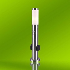 Edelstahl Pollerleuchte 60cm mit Bewegungsmelder - Außenstandleuchte IP44