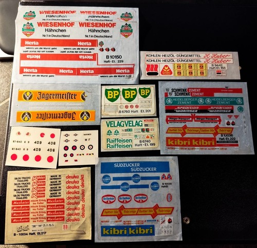 Kibri aufkleber decals - kibri,