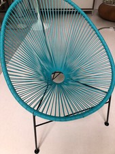 ikarus design Carbonora Sessel blau stabil Stuhl Gartensessel in- und outdoor