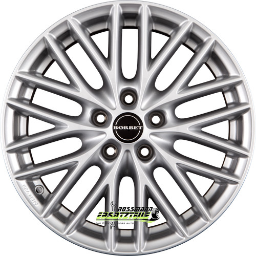 Borbet bs5 brilliant silver - 4x,