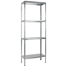 SCHULTE Regalwelt Steckregal, 4 Fachböden, 180x60x40 cm (HxBxT), verzinkt.