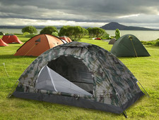 Ultraleichtes Campingzelt für 1/2 Personen Tragbar Wandern, Anti-UV