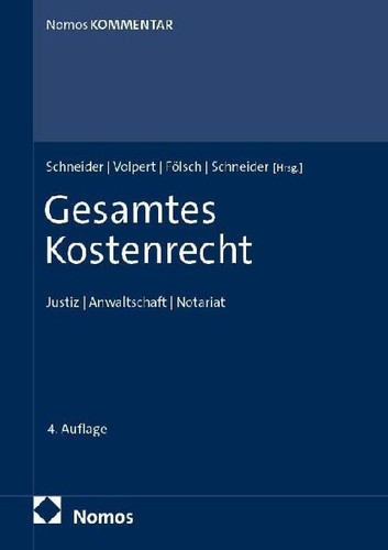 Gesamtes kostenrecht justiz - kostenrecht:,