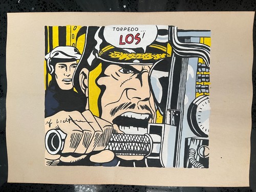 Roy lichtenstein - roy, (handarbeit)
