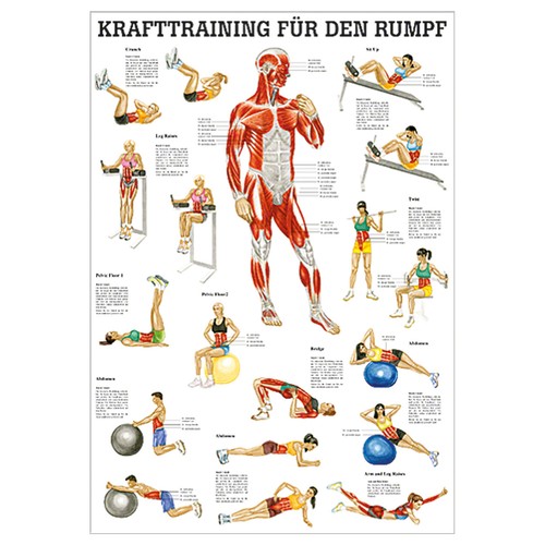 Mini poster krafttraining - mini-poster, "krafttraining