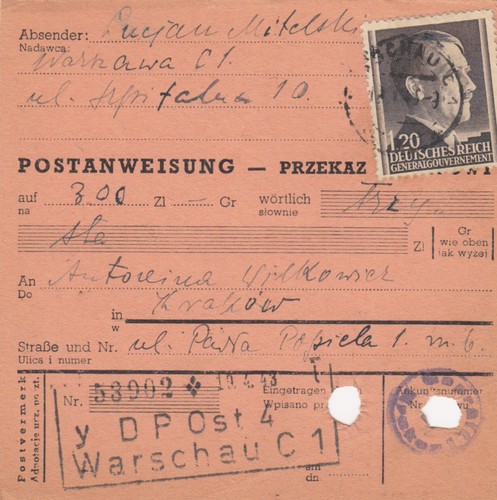 Postanweisung - gg,