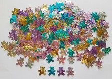 Bär Baby Basteln Kleben Streuteile Dekorieren Tischdeko Scrapbooking Hologramm